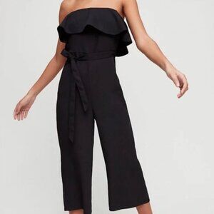 Aritzia Babaton Altamiro Flutter Jumpsuit Black Size 4
